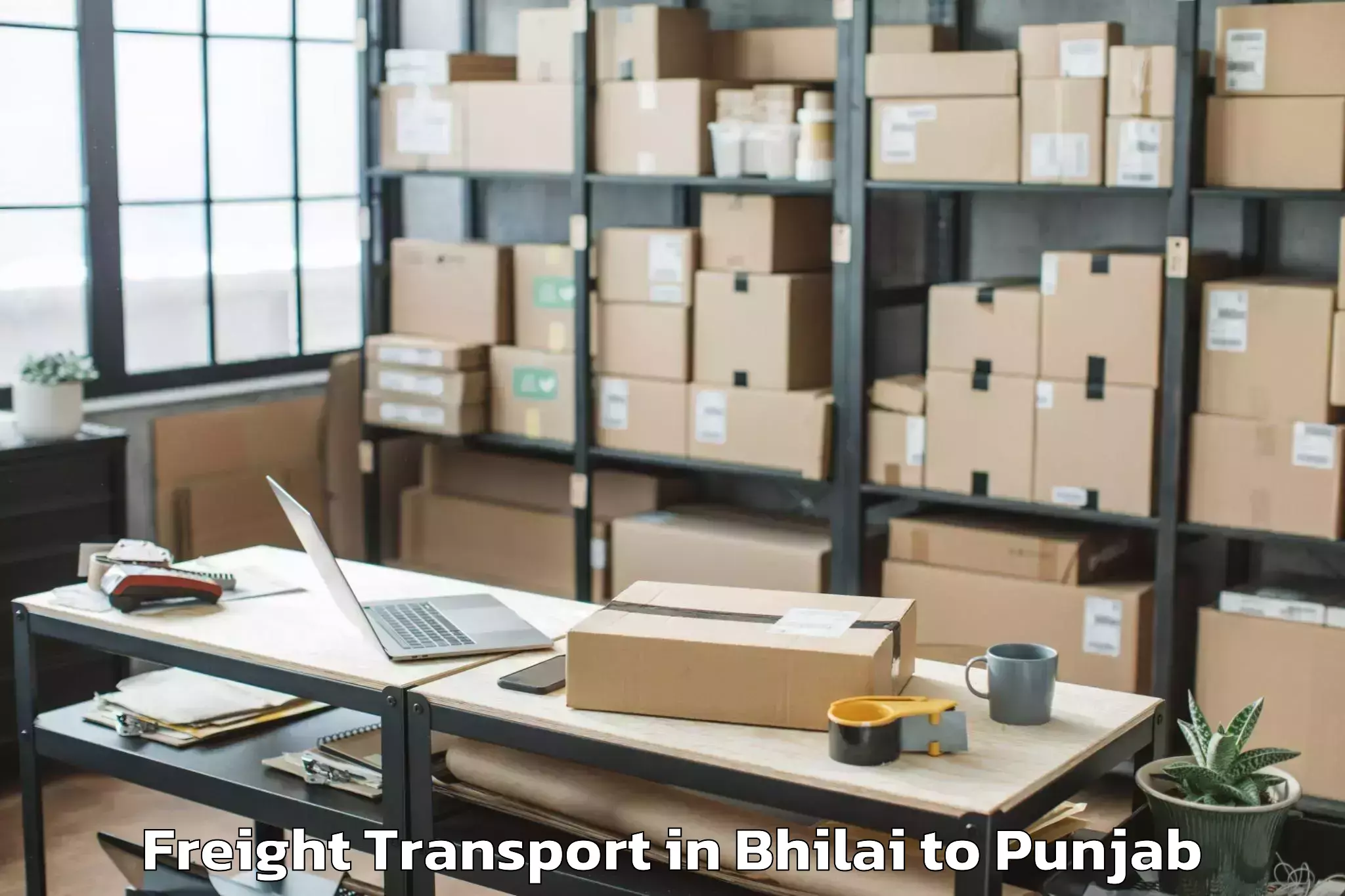 Discover Bhilai to Dasua Freight Transport